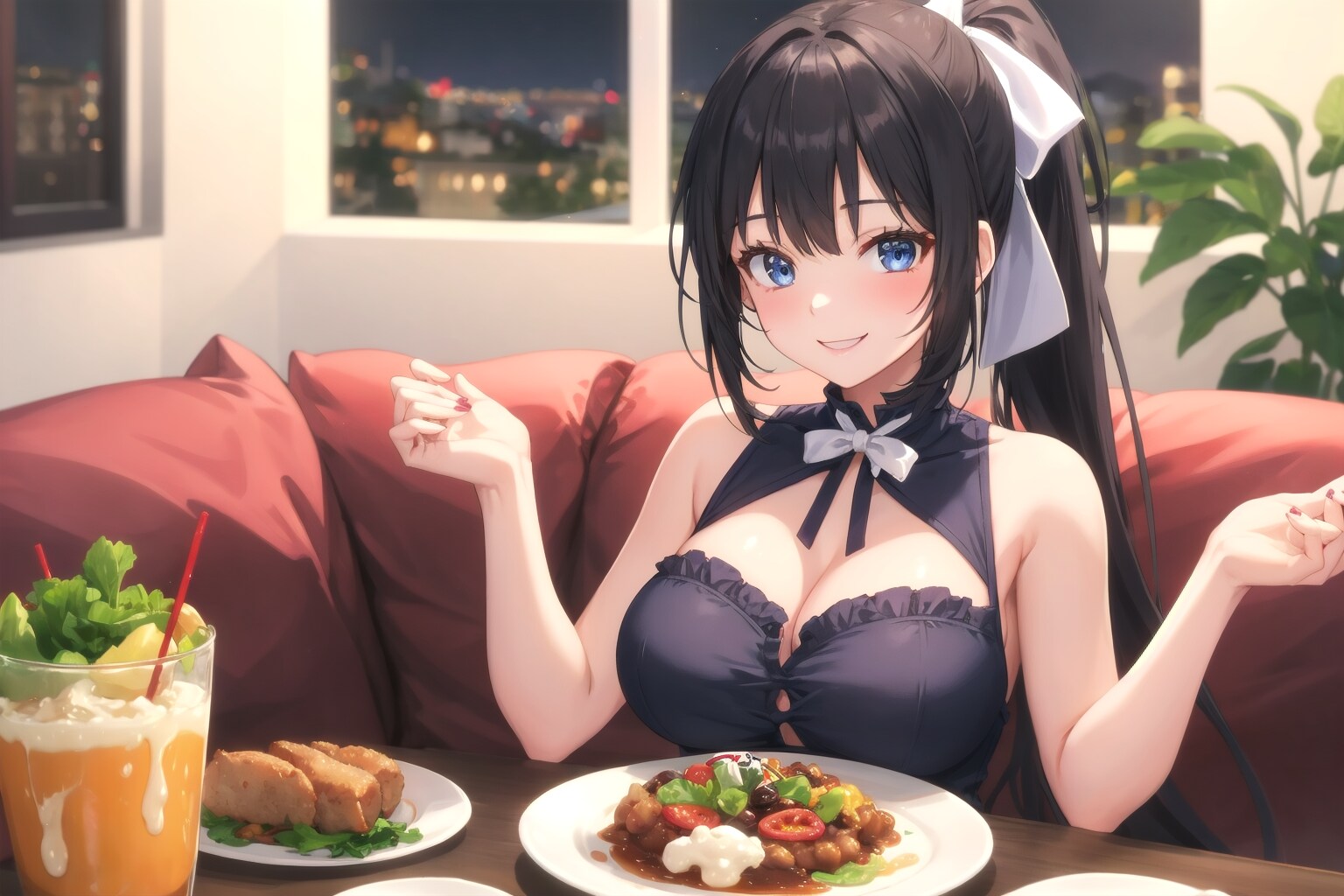 今日は腕によりをかけて作ったわよ♪