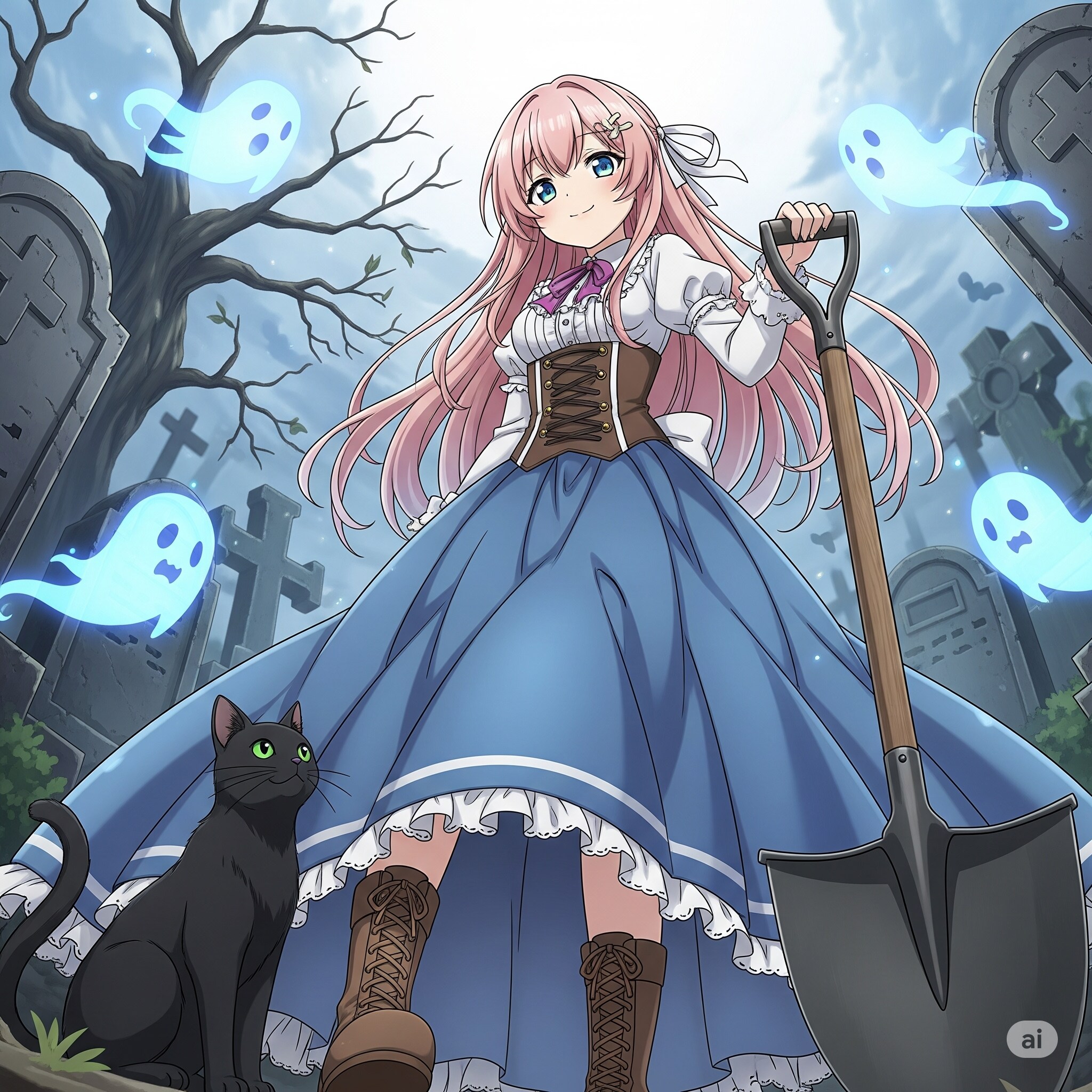 墓守少女 | の人気AIイラスト・グラビア