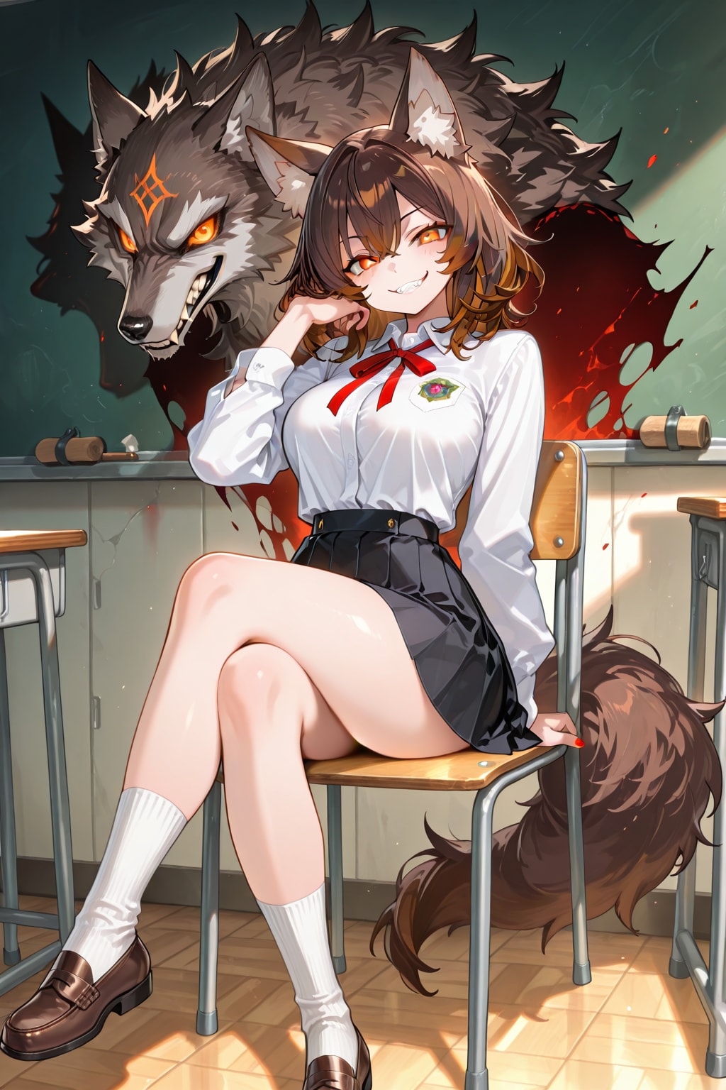 クラスの人狼女子