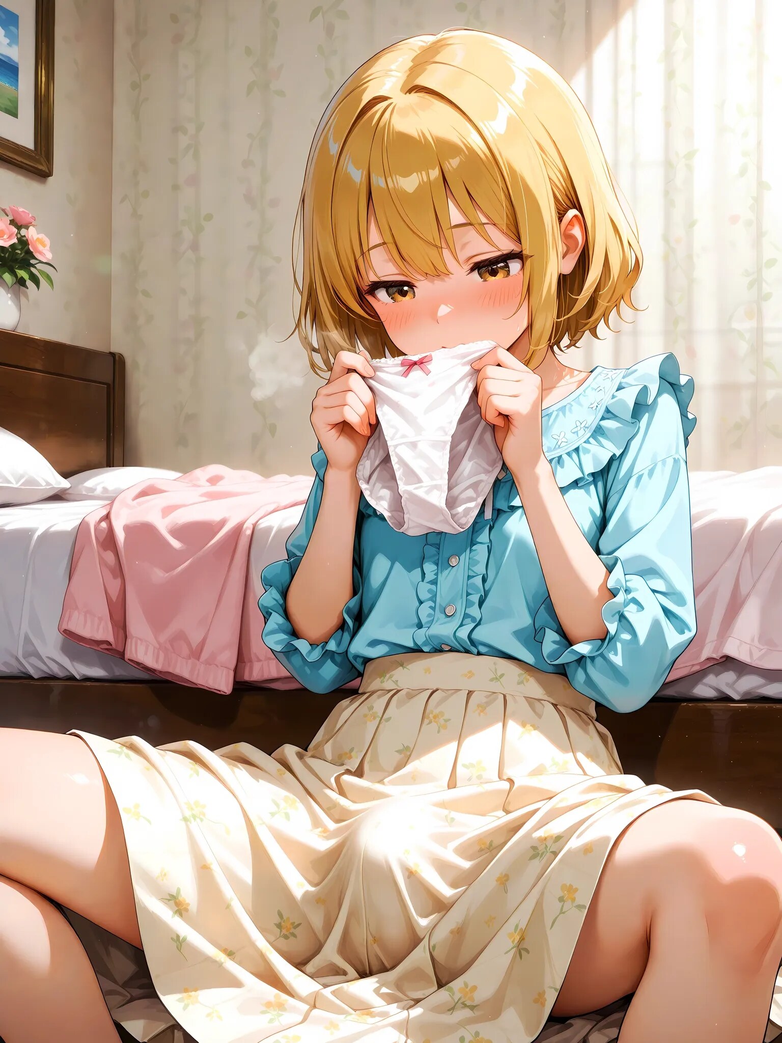 姉の服を着て興奮する男の娘