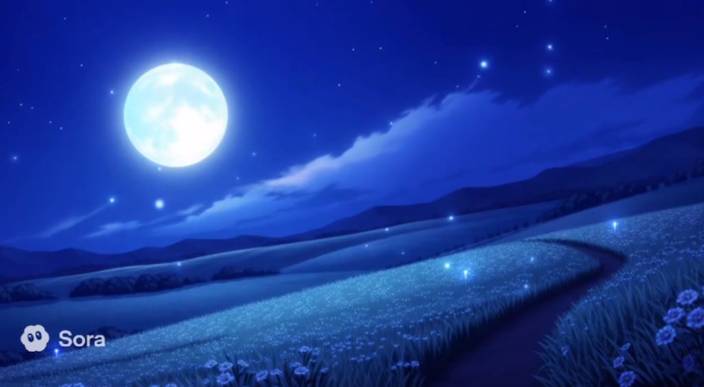 エリシアの王国op【煌めく夜】背景水晶洞の秘境