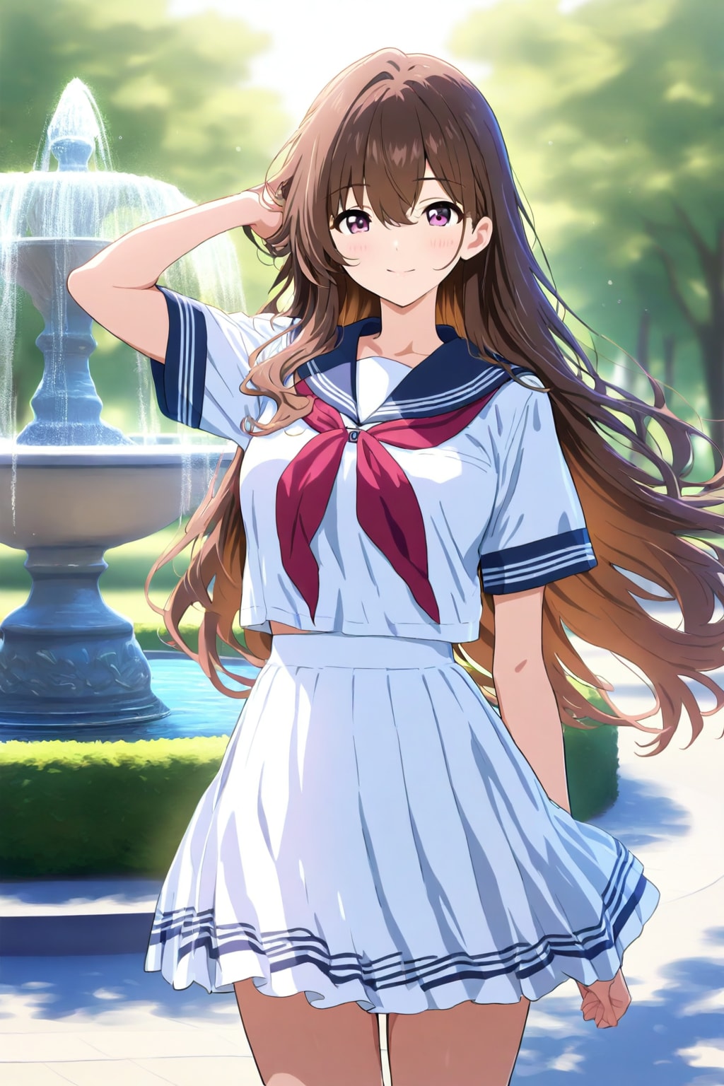 紗耶香(さやか)の制服コスプレ | の人気AIイラスト・グラビア