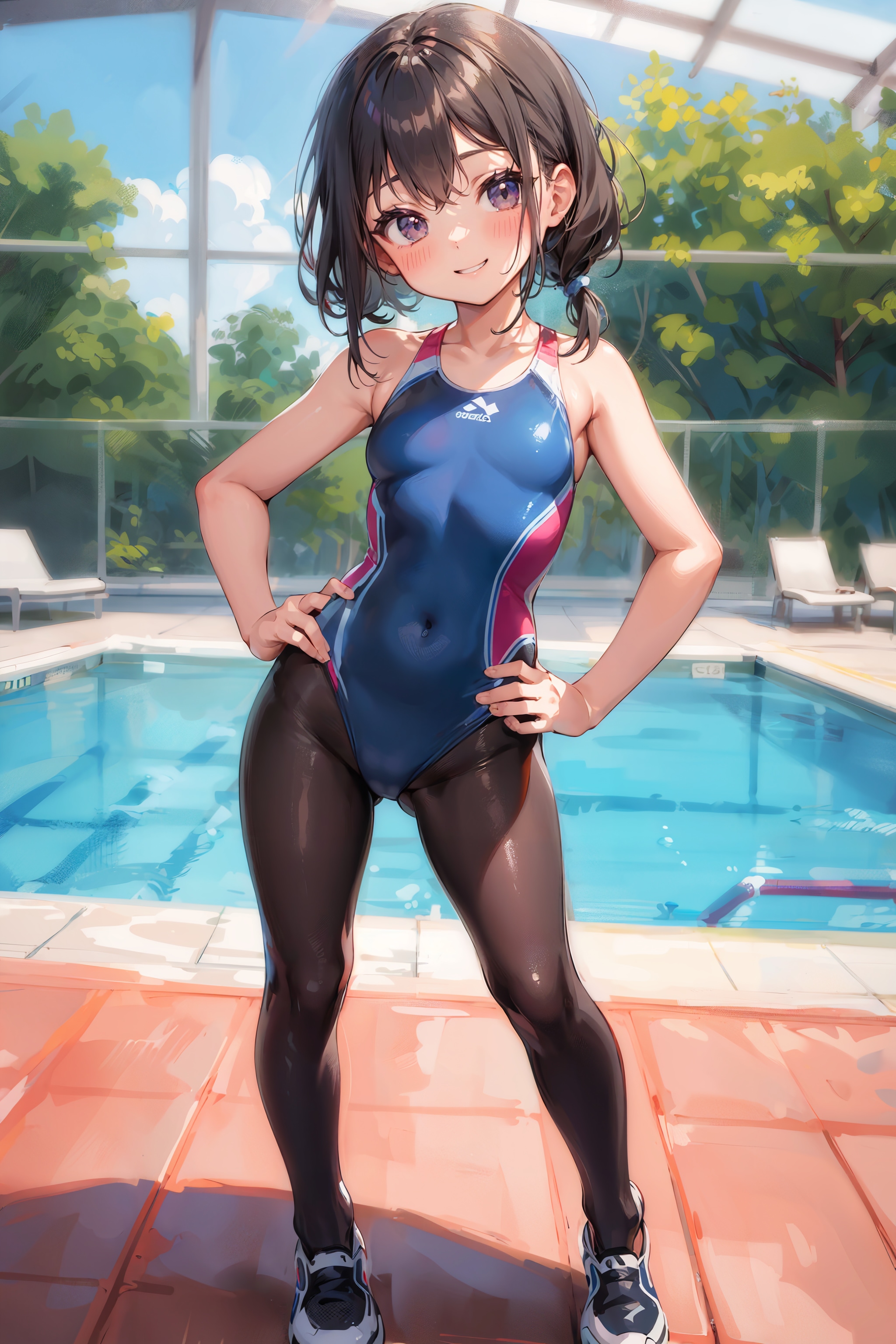 パンスト競泳水着
