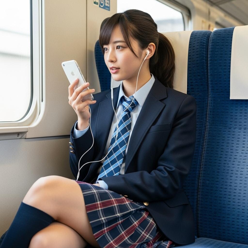 ＪＫ_電車で何してるの