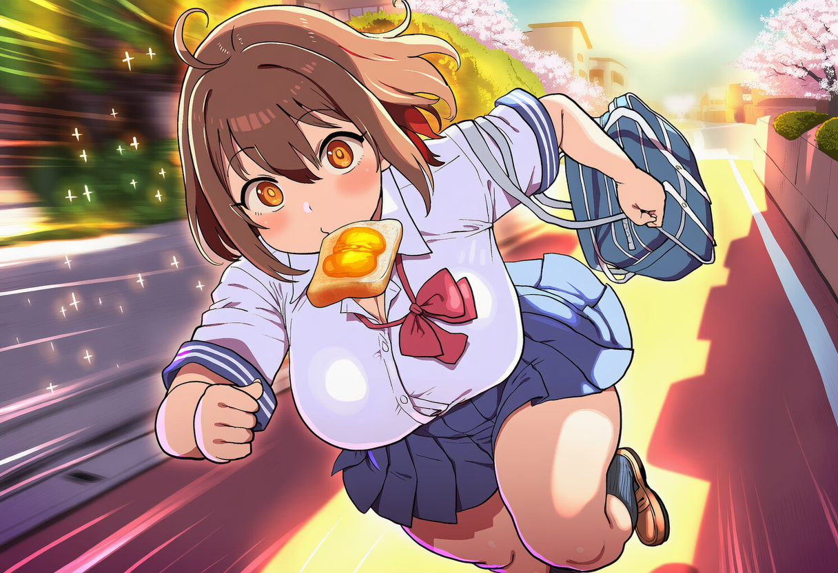 駆けろパン食いガール