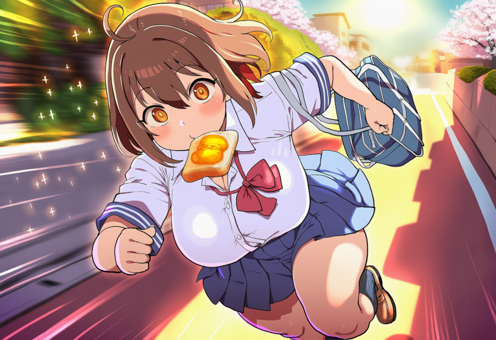 駆けろパン食いガール