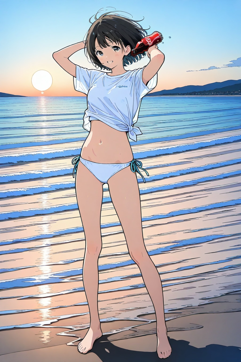 コーラを片手に