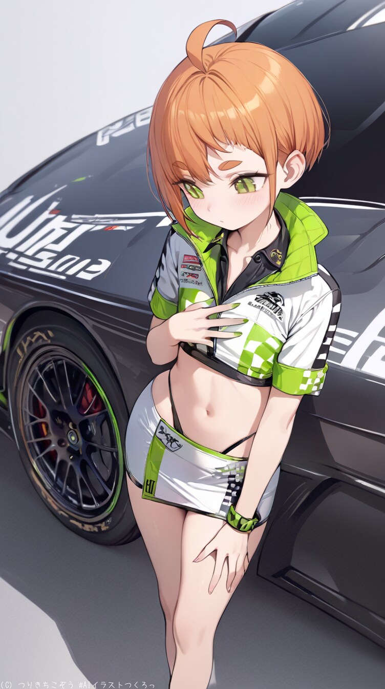 ボーイッシュなレースクイーン | の人気AIイラスト・グラビア