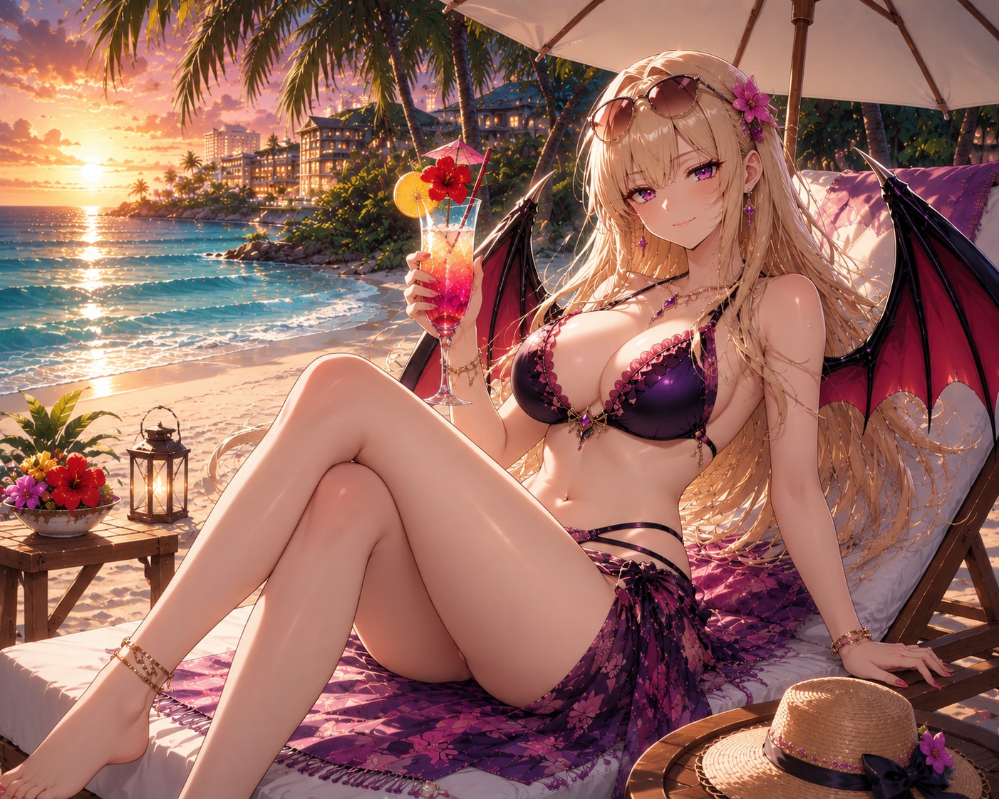リゾート中のルシアさん