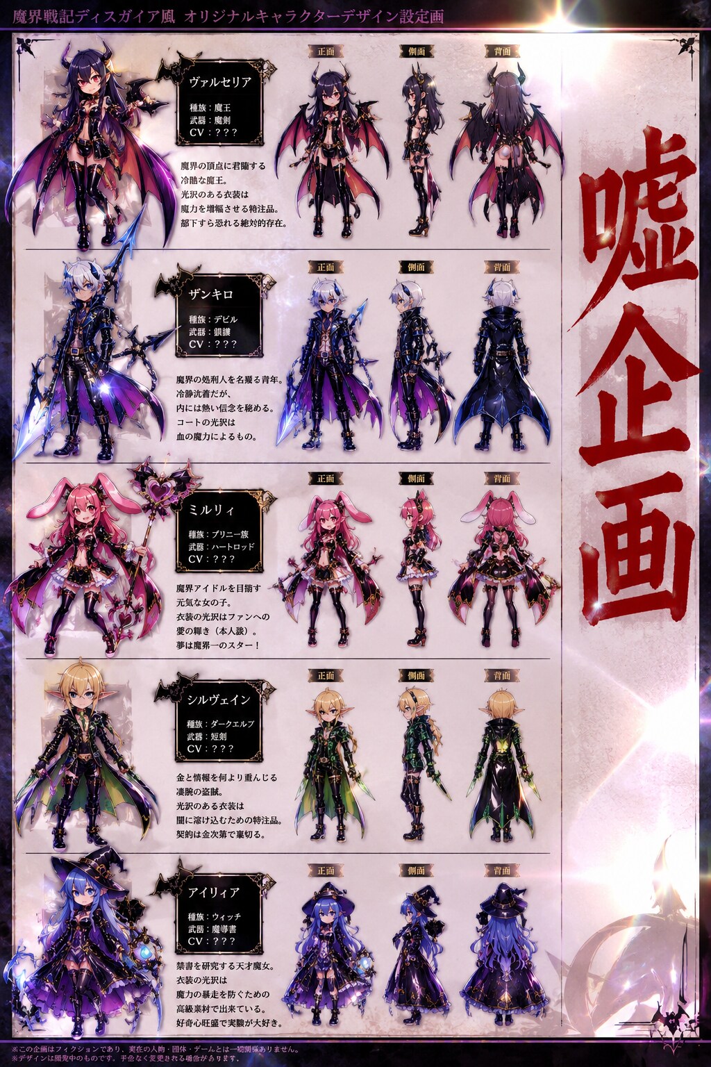 魔界戦記ディスガイア　オリキャラ