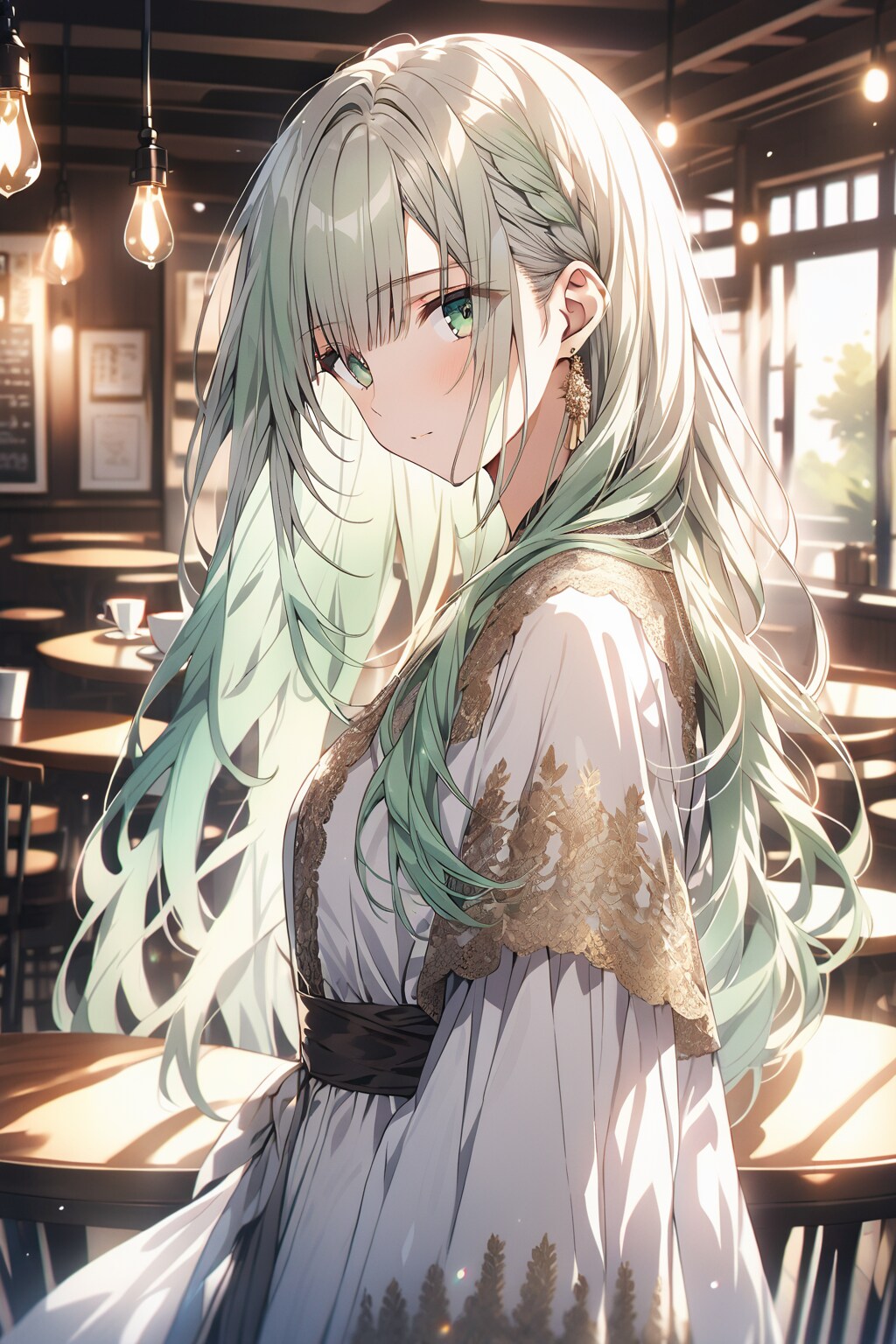 喫茶店にて | の人気AIイラスト・グラビア