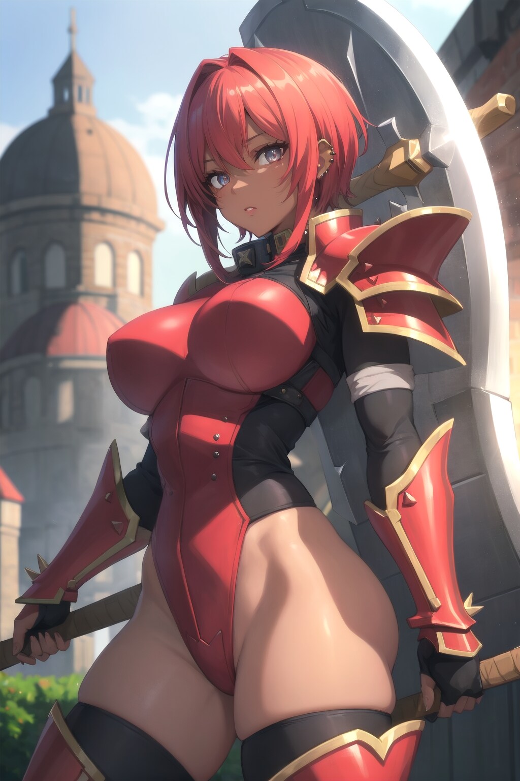 赤い鎧