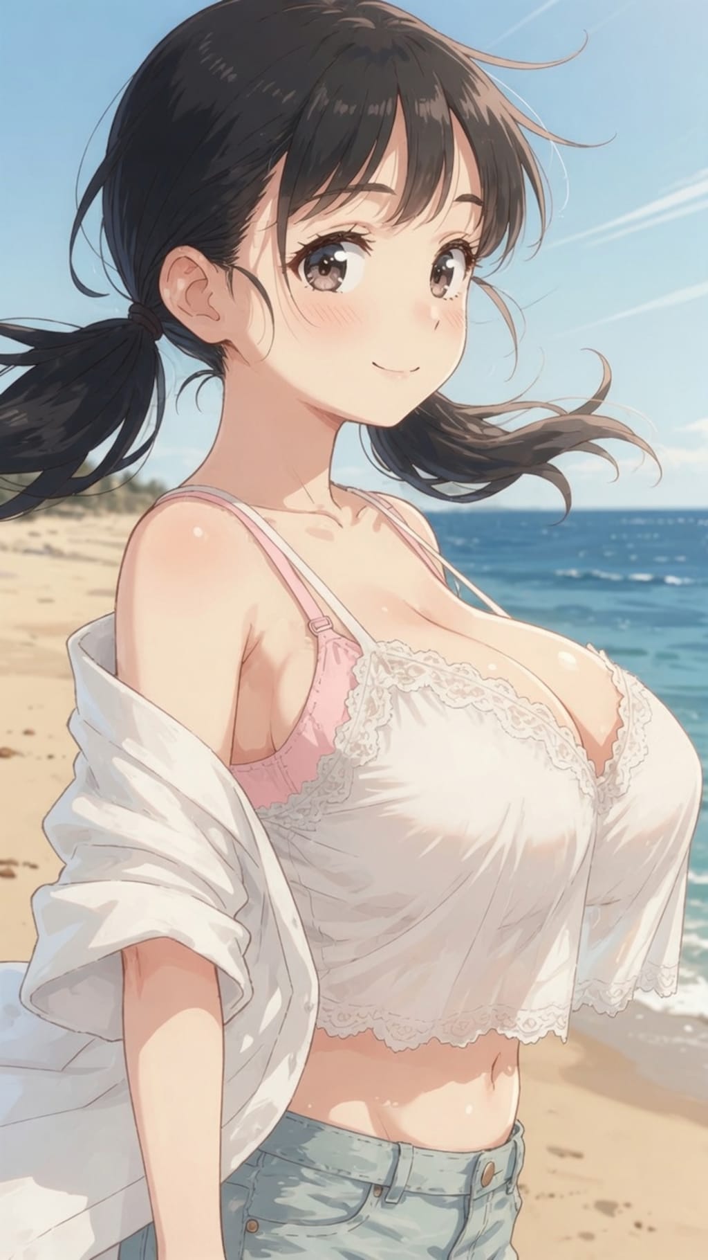 キャミソの良いところ？そりゃブラ紐が