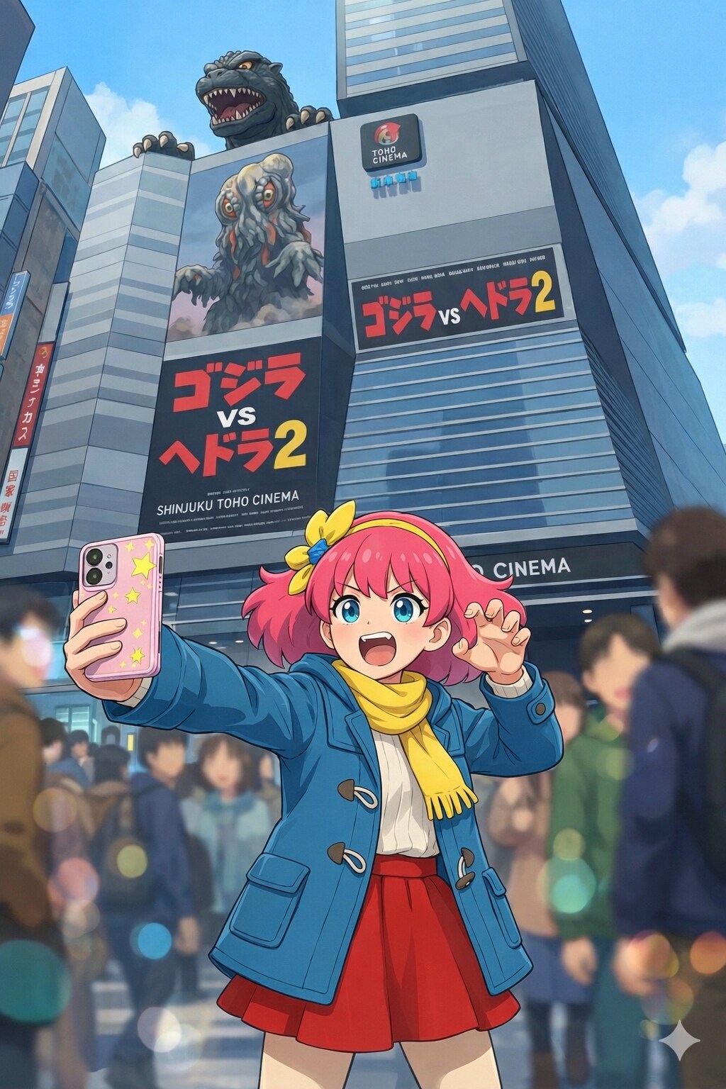 【ファンアート】新宿に舞い降りたミンキーモモ | の人気AIイラスト・グラビア