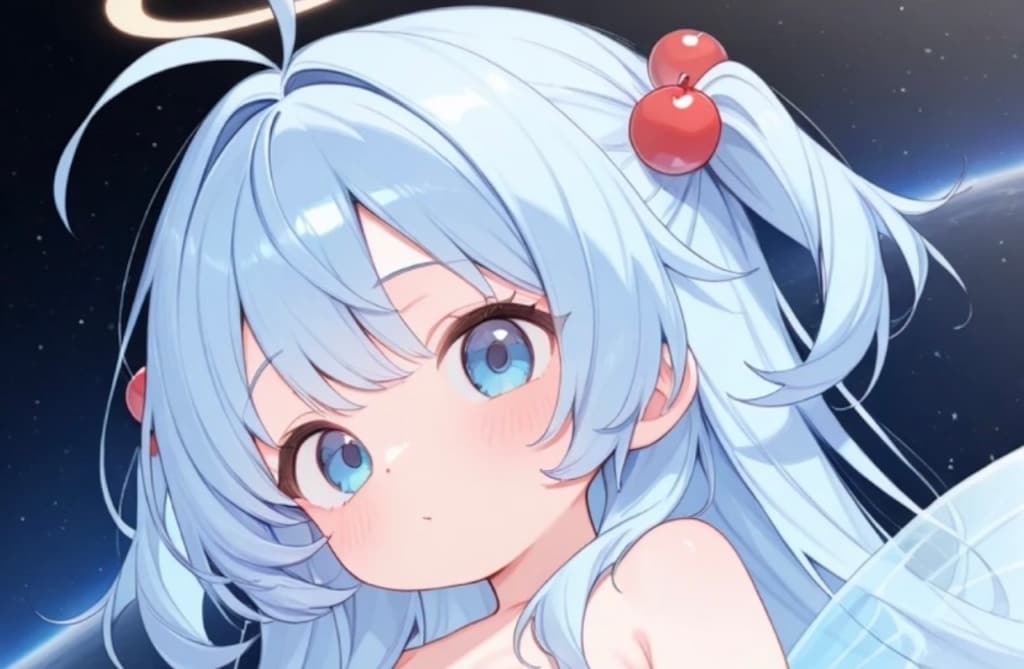 赤い髪飾り3☆