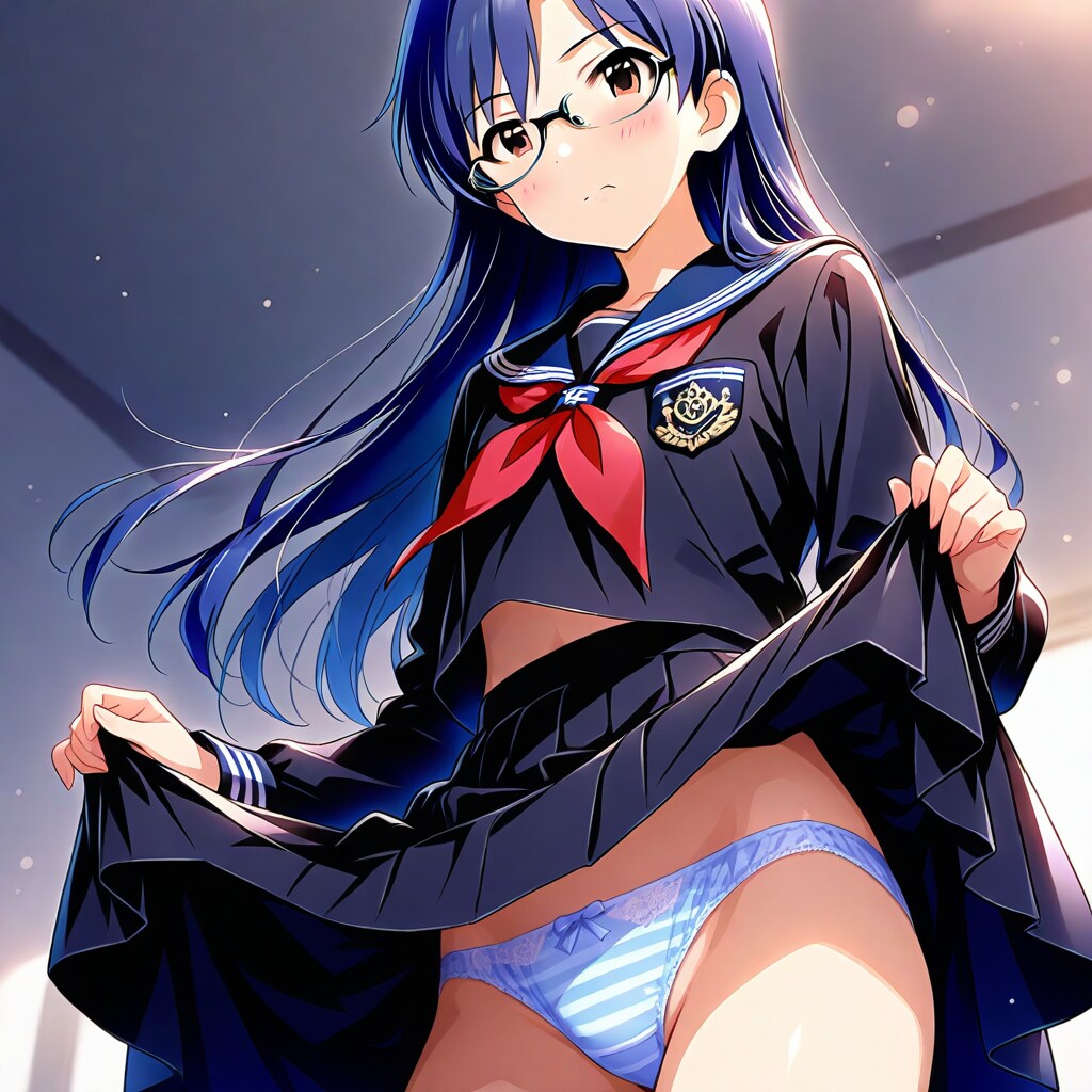 紺色セーラー服 ＃25 今あるモデルを試した結果・・・