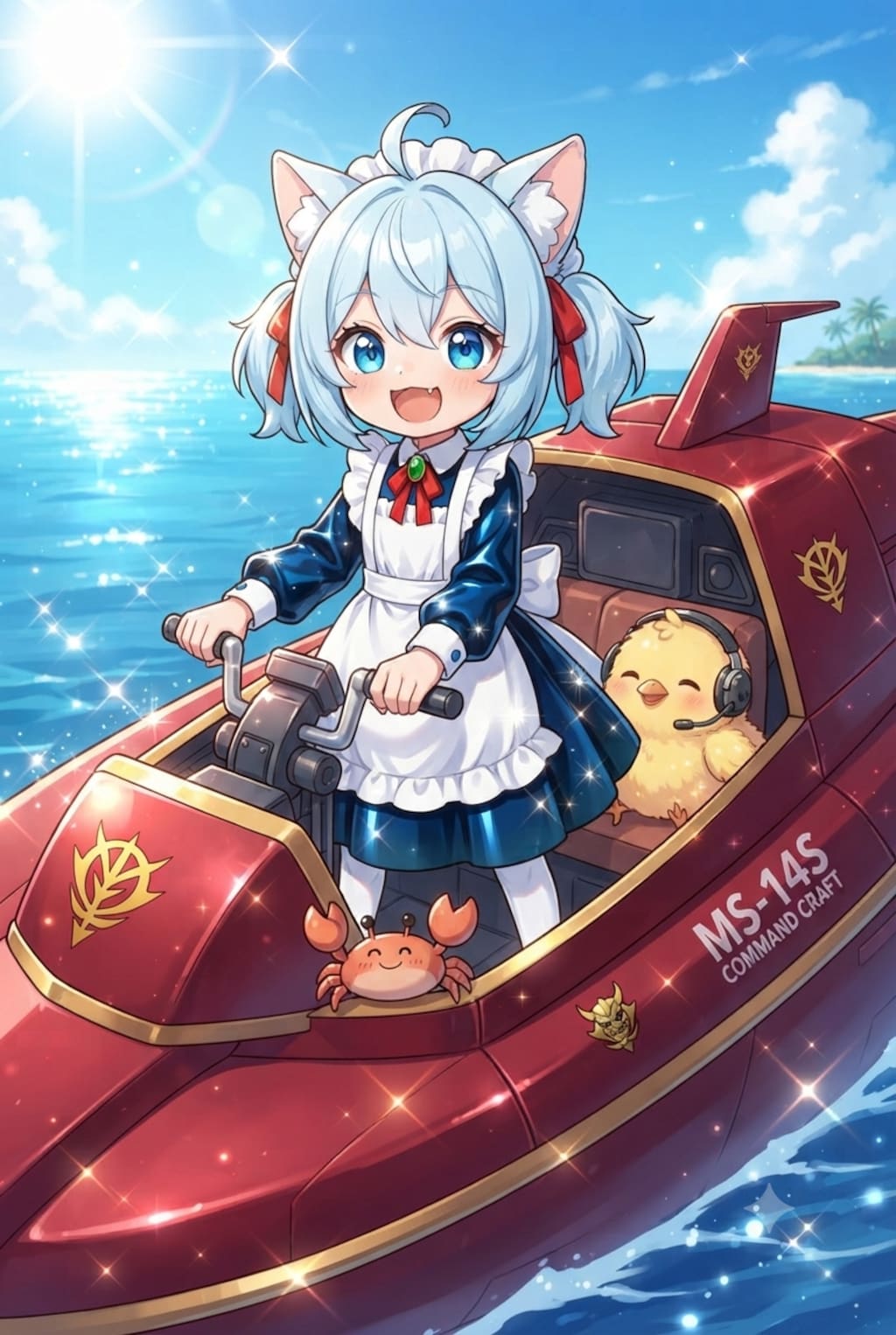 猫耳ちゃんとひよこ