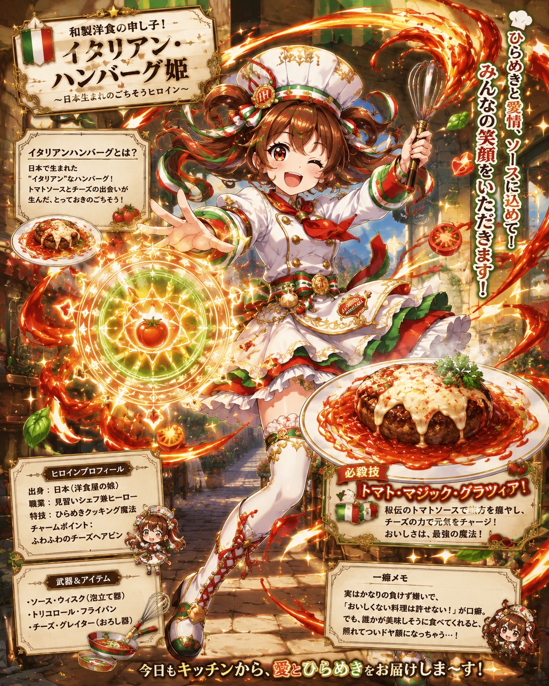 イタリアンハンバーグ！