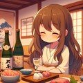 旅館で日本酒をがぶ飲みする小さな女の子 10枚目