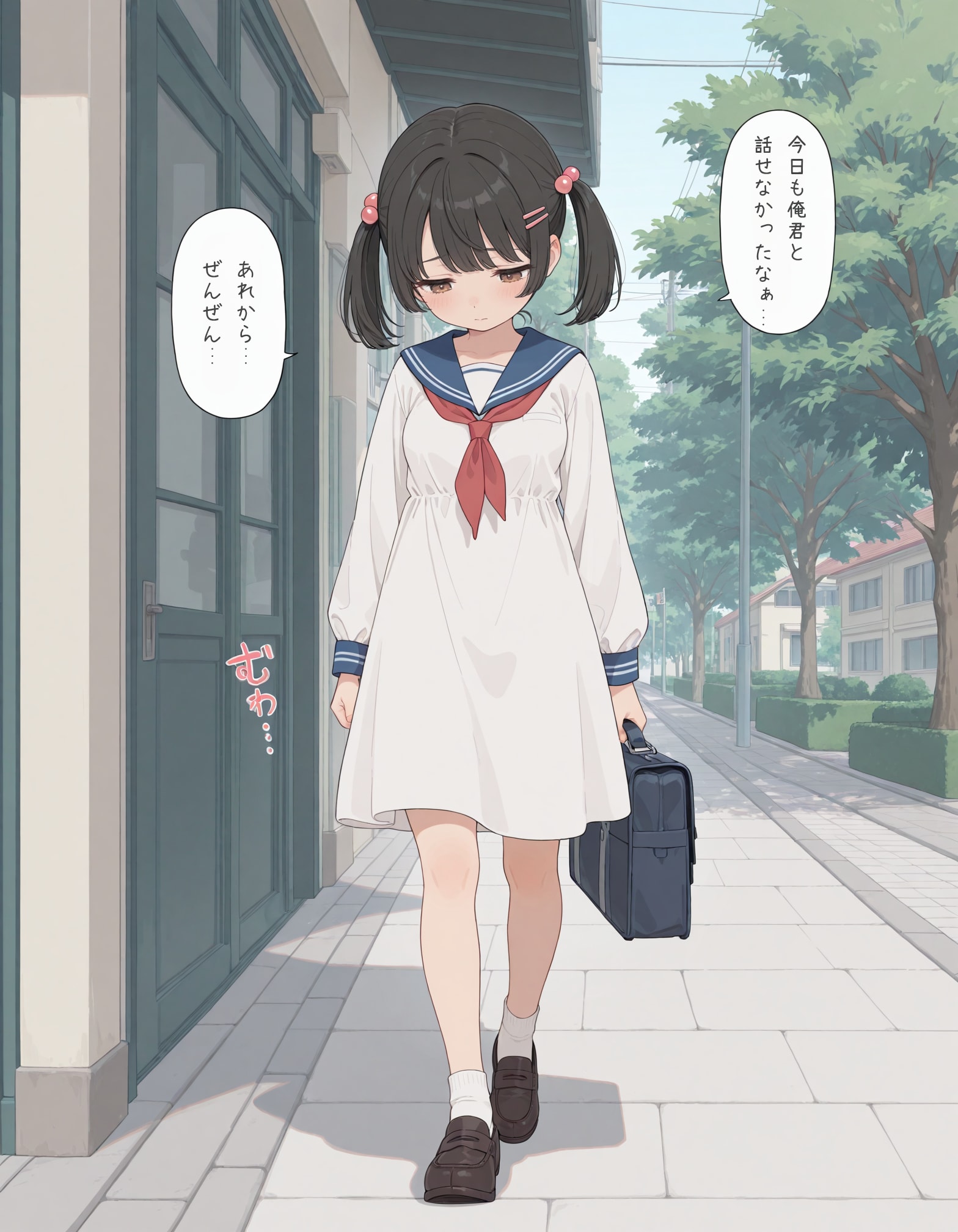 セーラーワンピの少女4