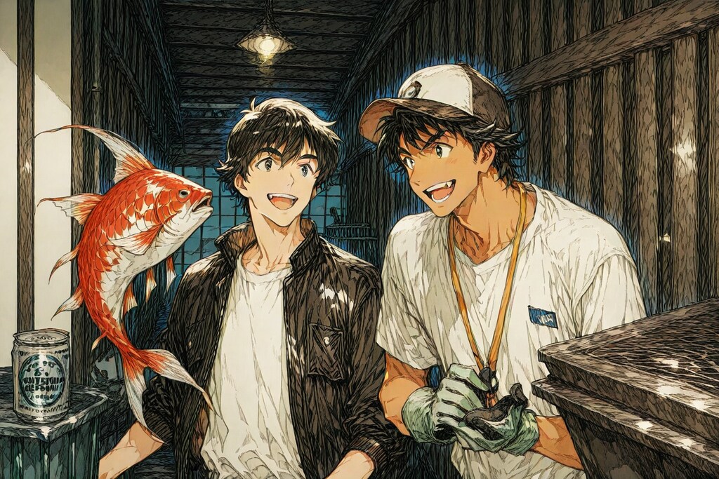 生きがいいのが釣れたぜ