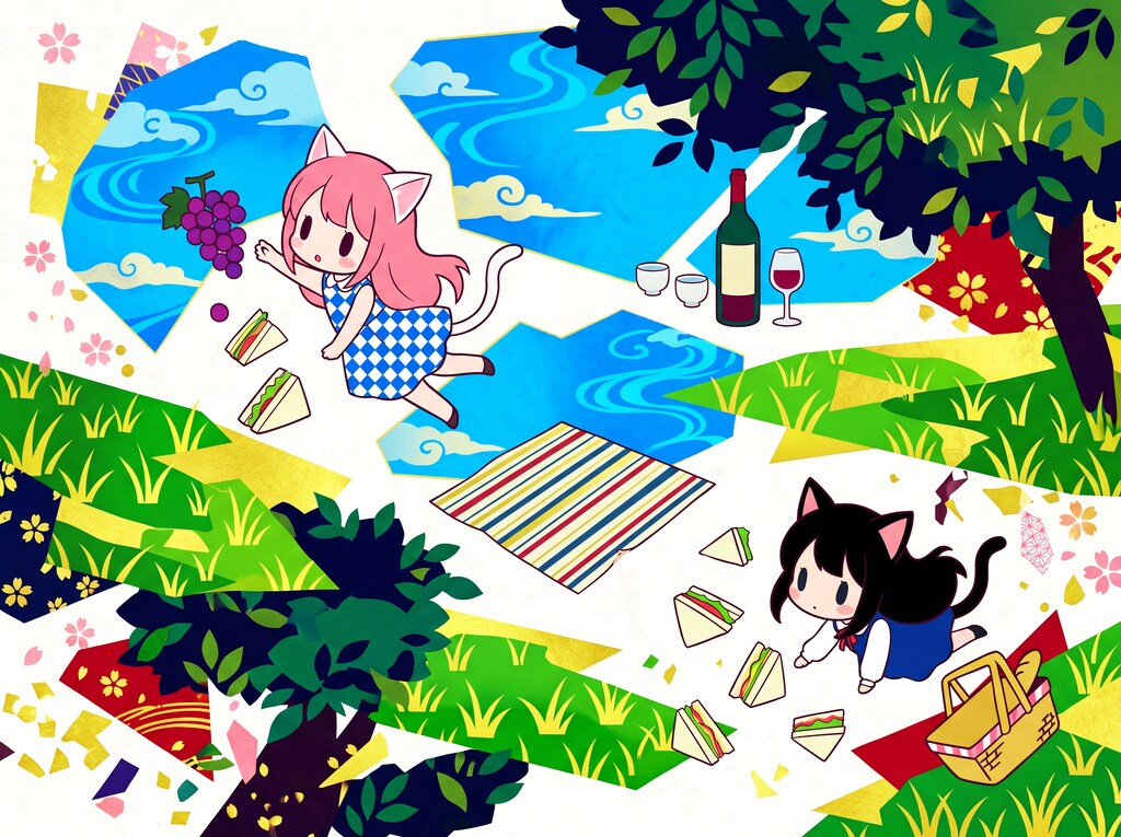猫耳ちゃんのピクニック