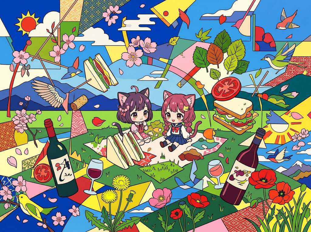 猫耳ちゃんのピクニック