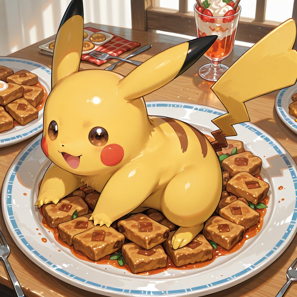 ピカチュウ　料理に乗らないで・・・　2026/2/26