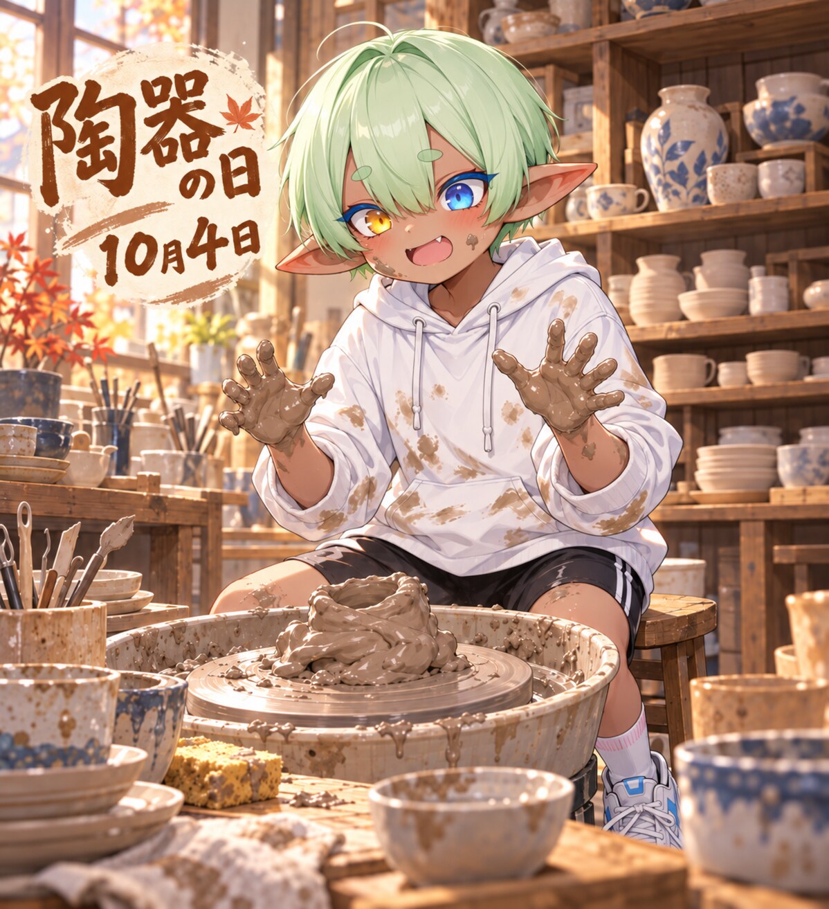 [今日は何の日 10/4] 陶器の日 | の人気AIイラスト・グラビア