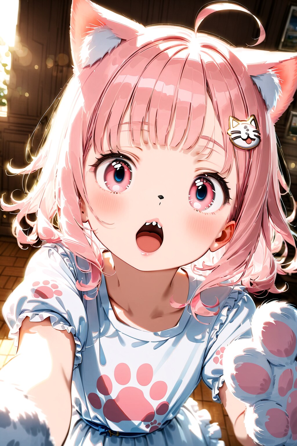 ねこ娘になっちゃったこはるちゃん | の人気AIイラスト・グラビア