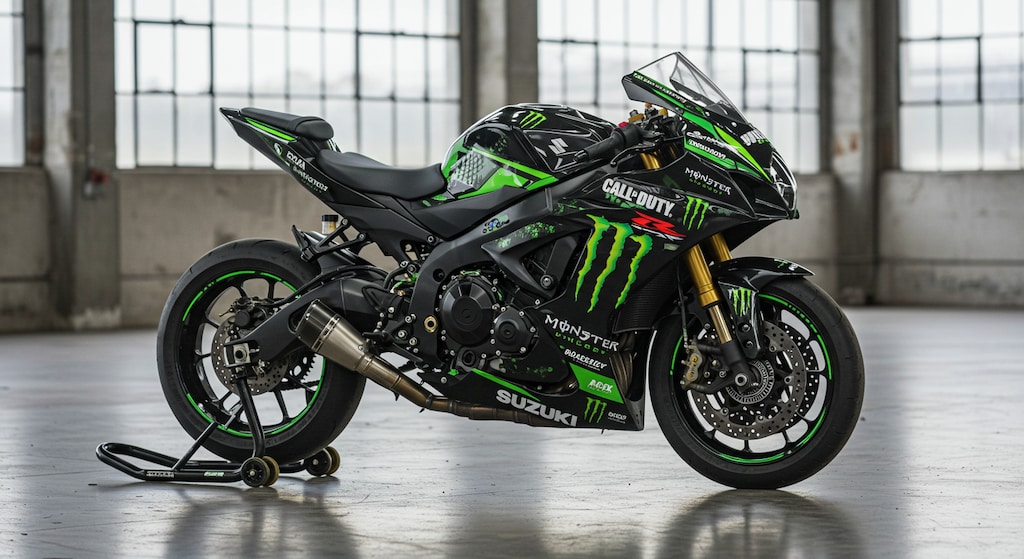 コールオブデューティーモンスターエナジースズキ隼