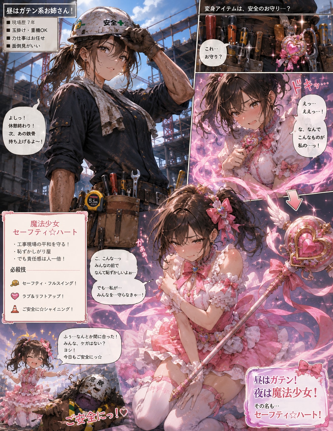 昼はガテン！夜は魔法少女！