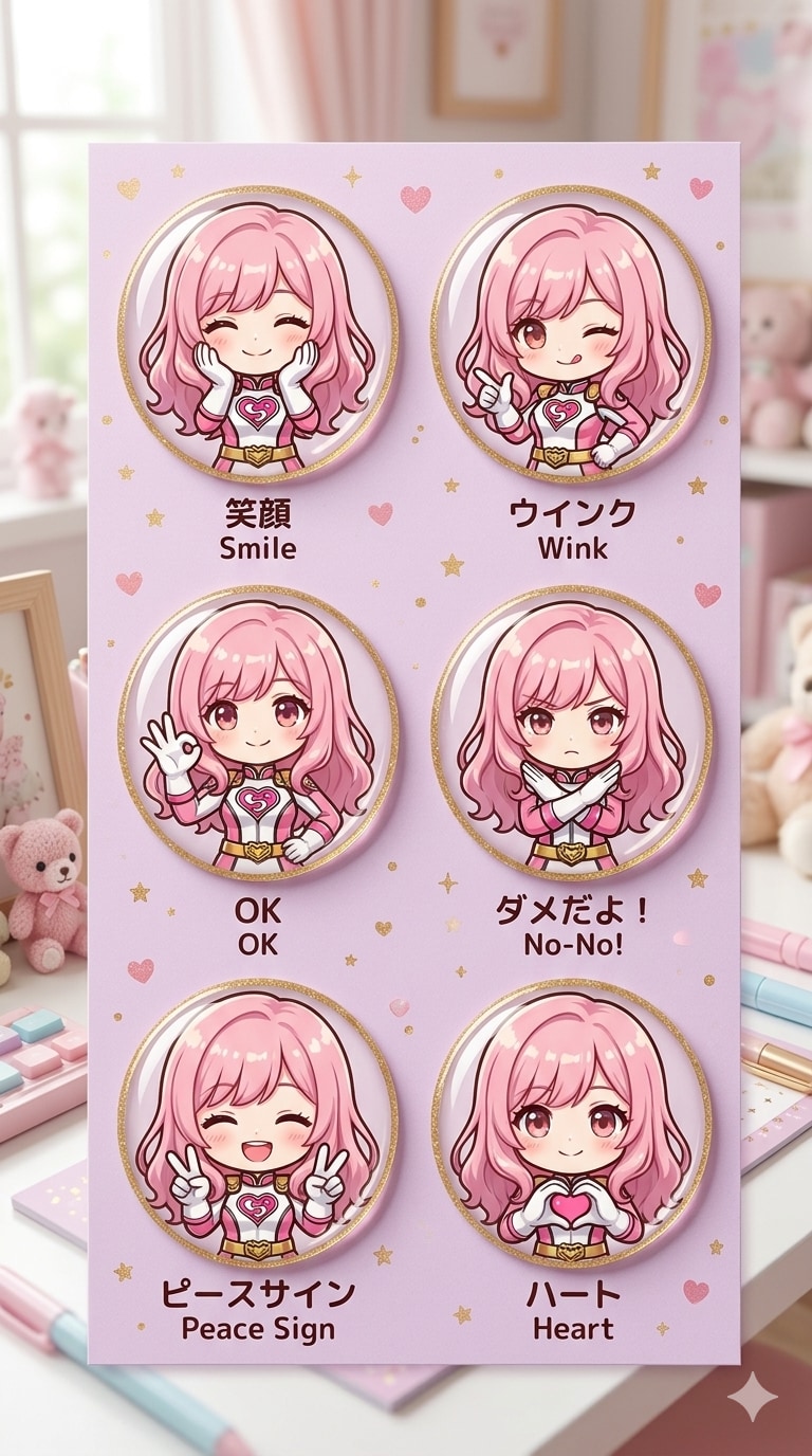 戦隊ヒロイン桜子さんシール | の人気AIイラスト・グラビア