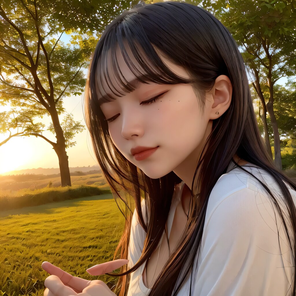 黒髪ロングでワンピースの美女７０