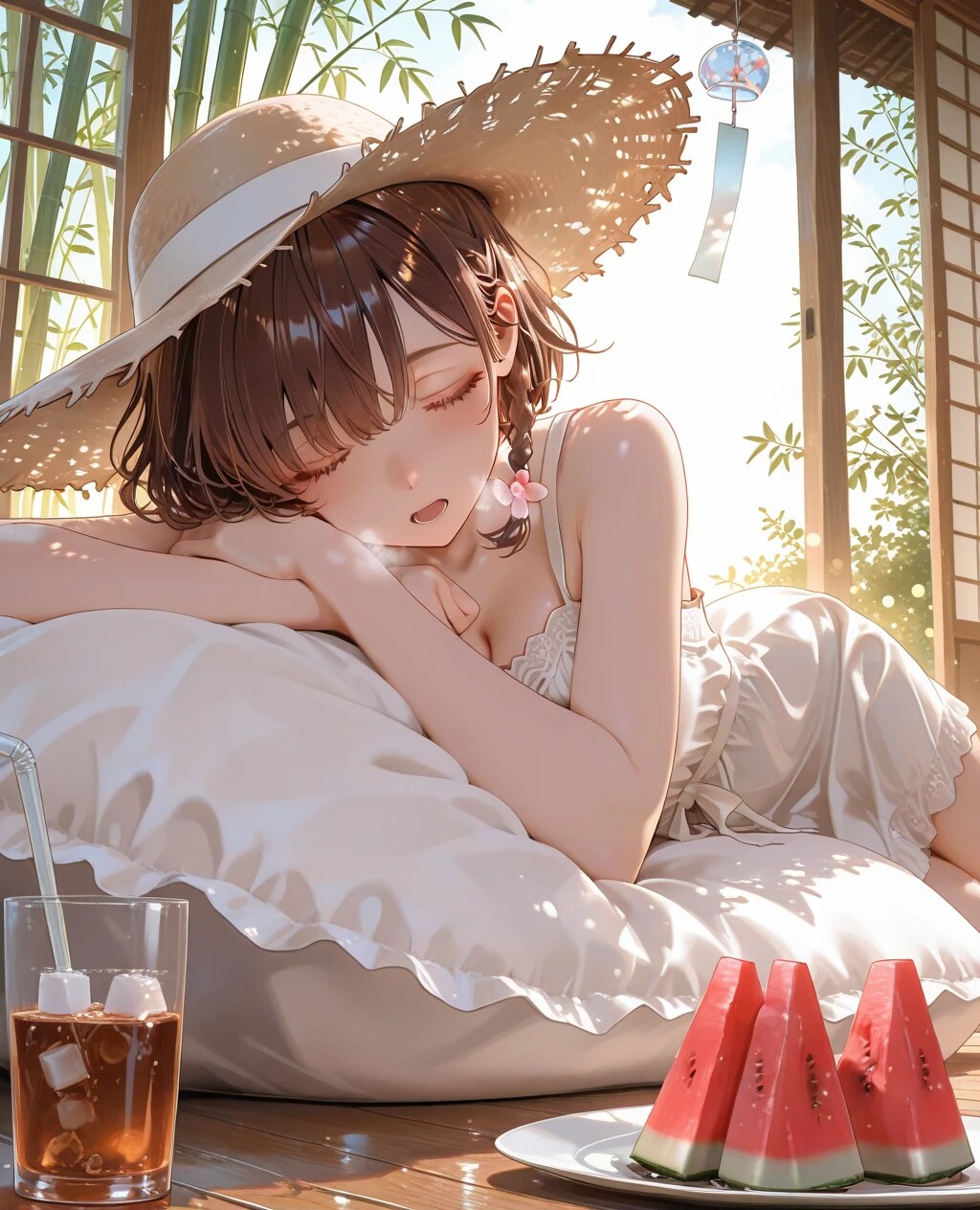 縁側でお昼寝