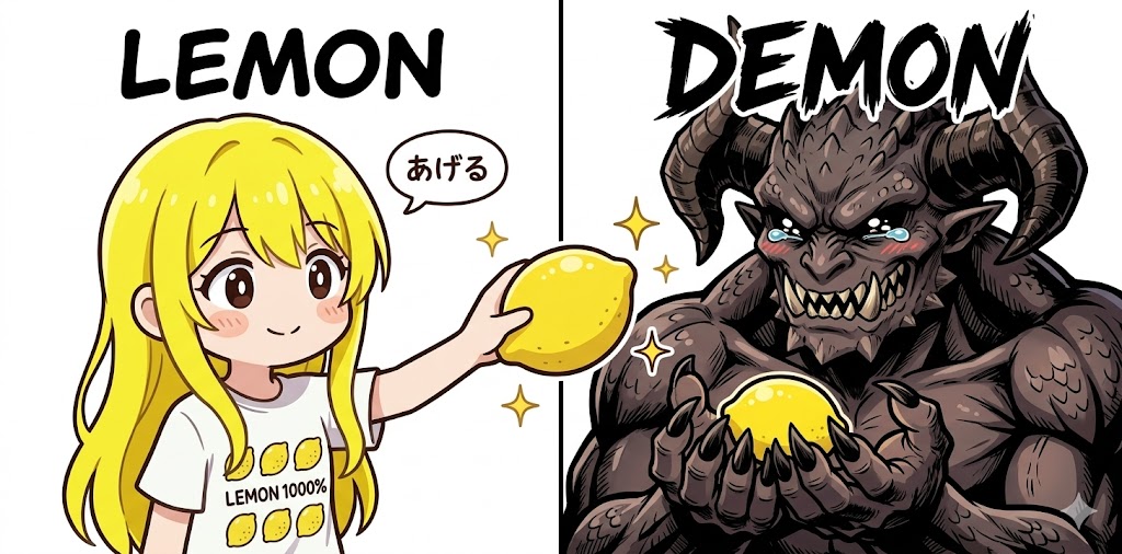 「LEMON 」⇒「DEMON 」