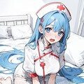 ナース少女、下から見るか? 横から見るか? 5枚目