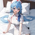 ナース少女、下から見るか? 横から見るか? 9枚目