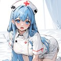 ナース少女、下から見るか? 横から見るか? 4枚目