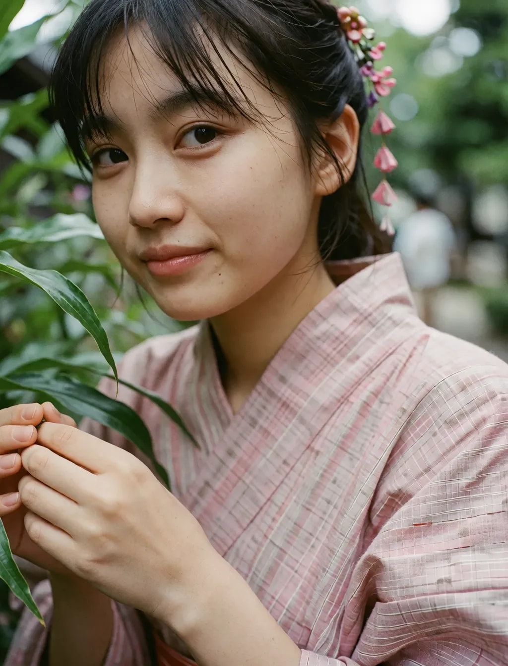 普通の子の浴衣
