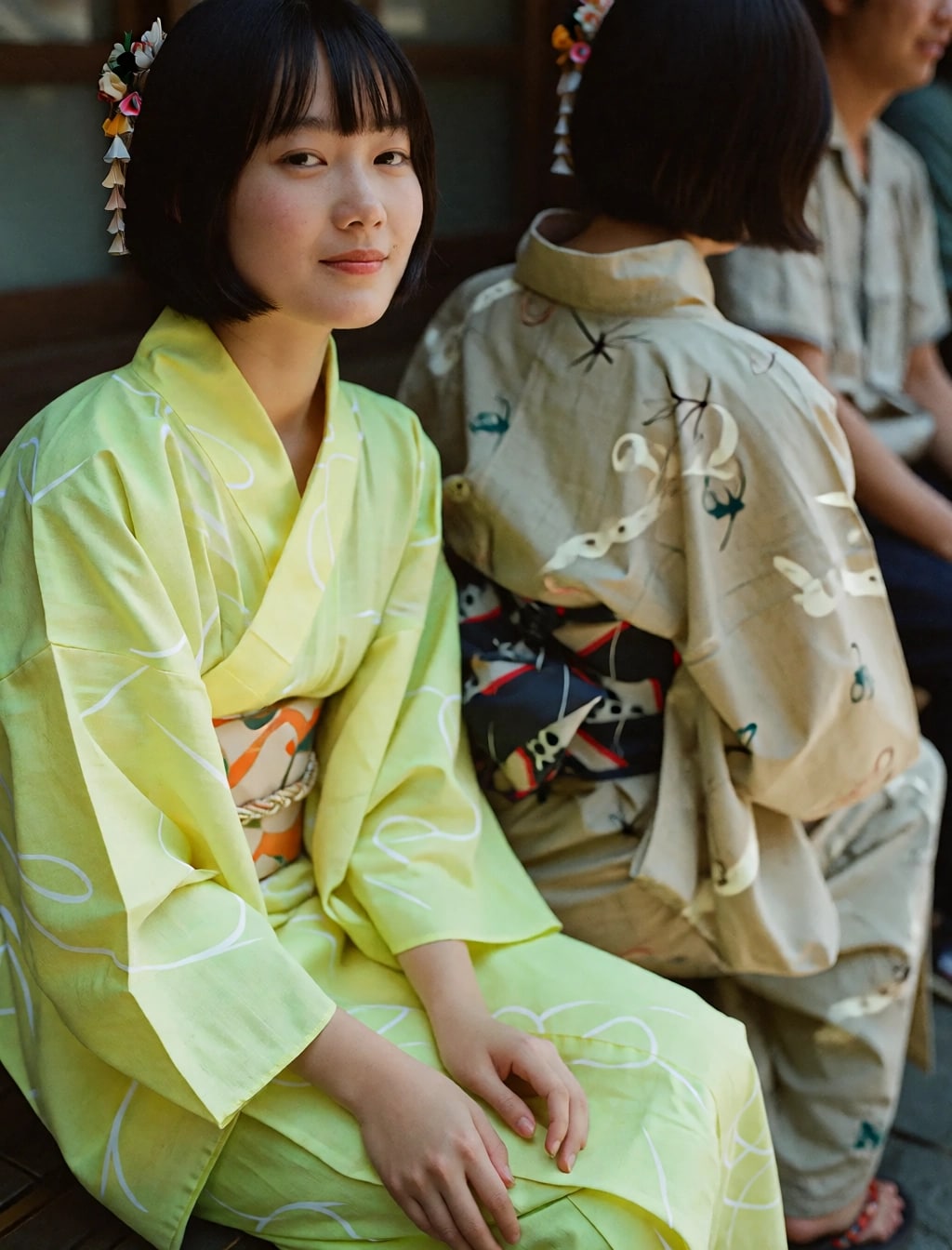 普通の子の浴衣