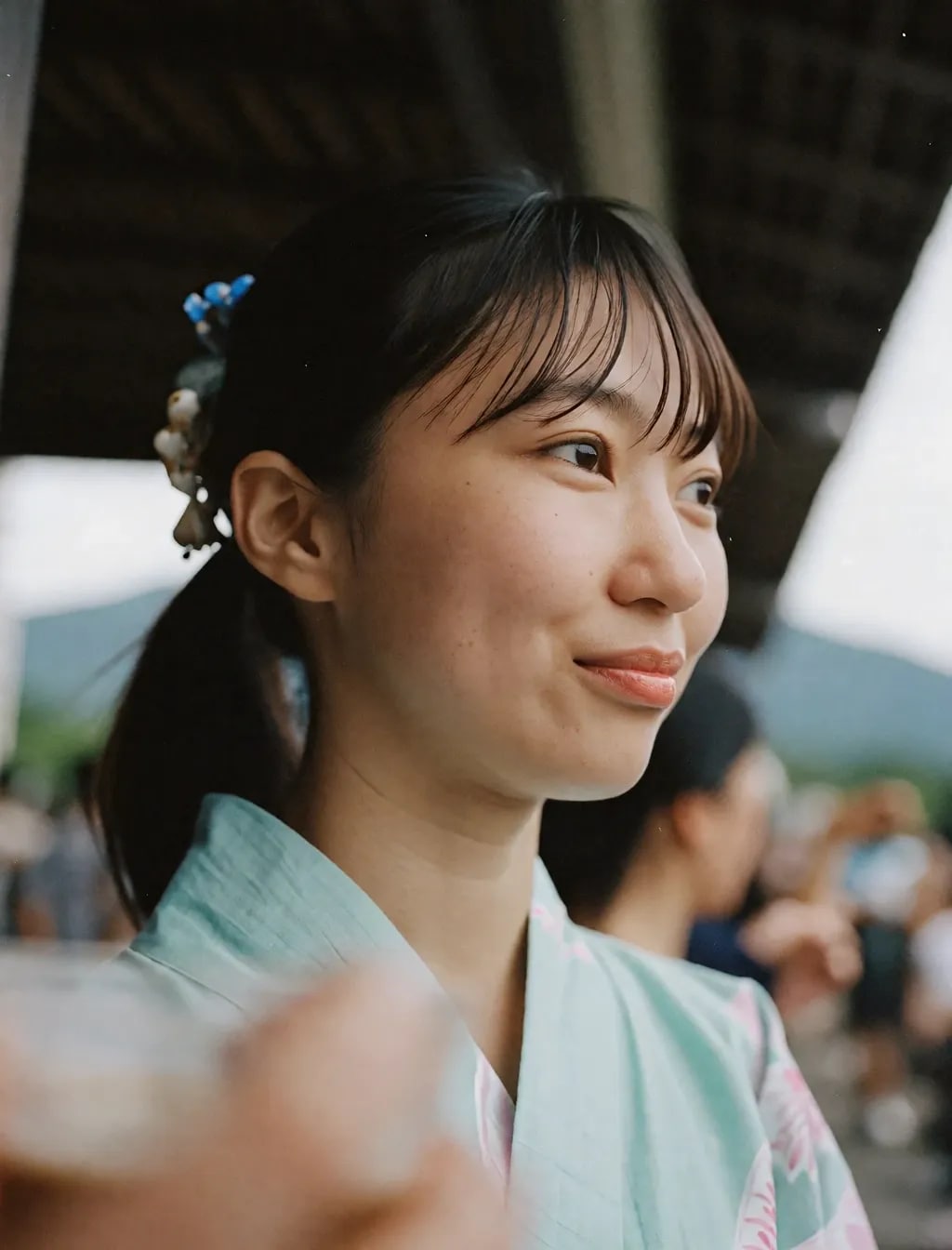 普通の子の浴衣