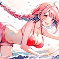 水着いろいろー（水彩画・イラスト塗り） 6枚目