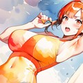 水着いろいろー（水彩画・イラスト塗り） 12枚目