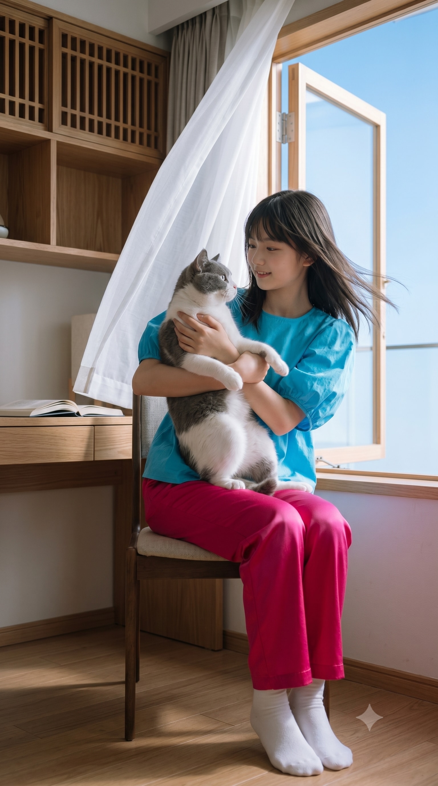 普通の美少女　ブルーホワイト