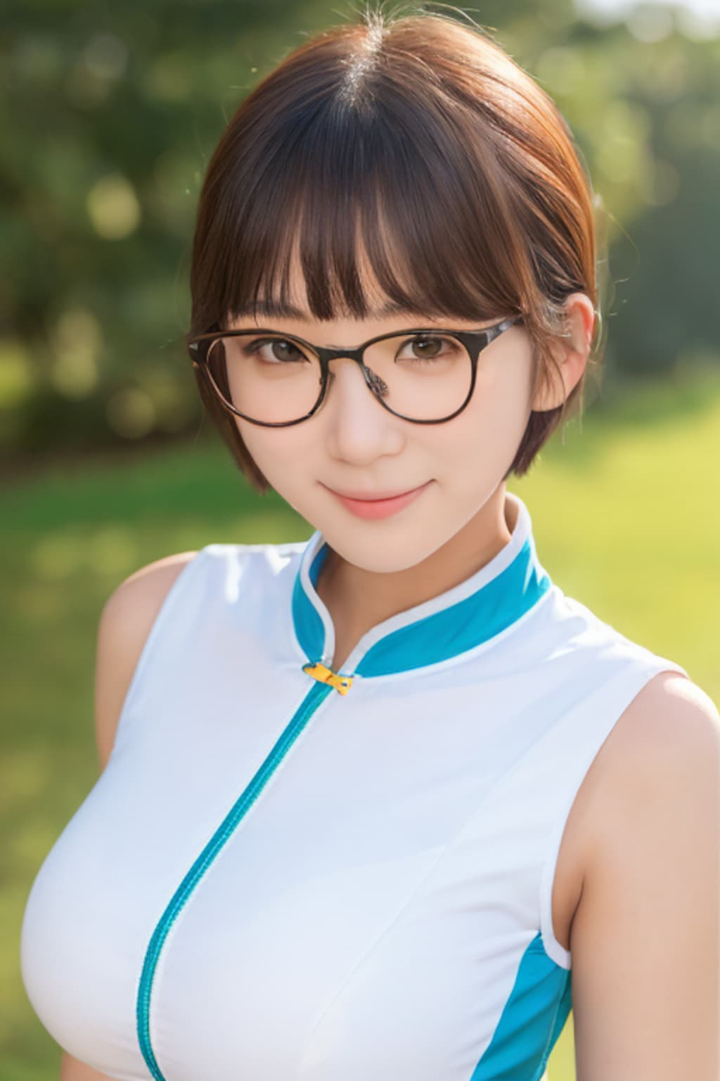 アチョー-眼鏡と女子高校生