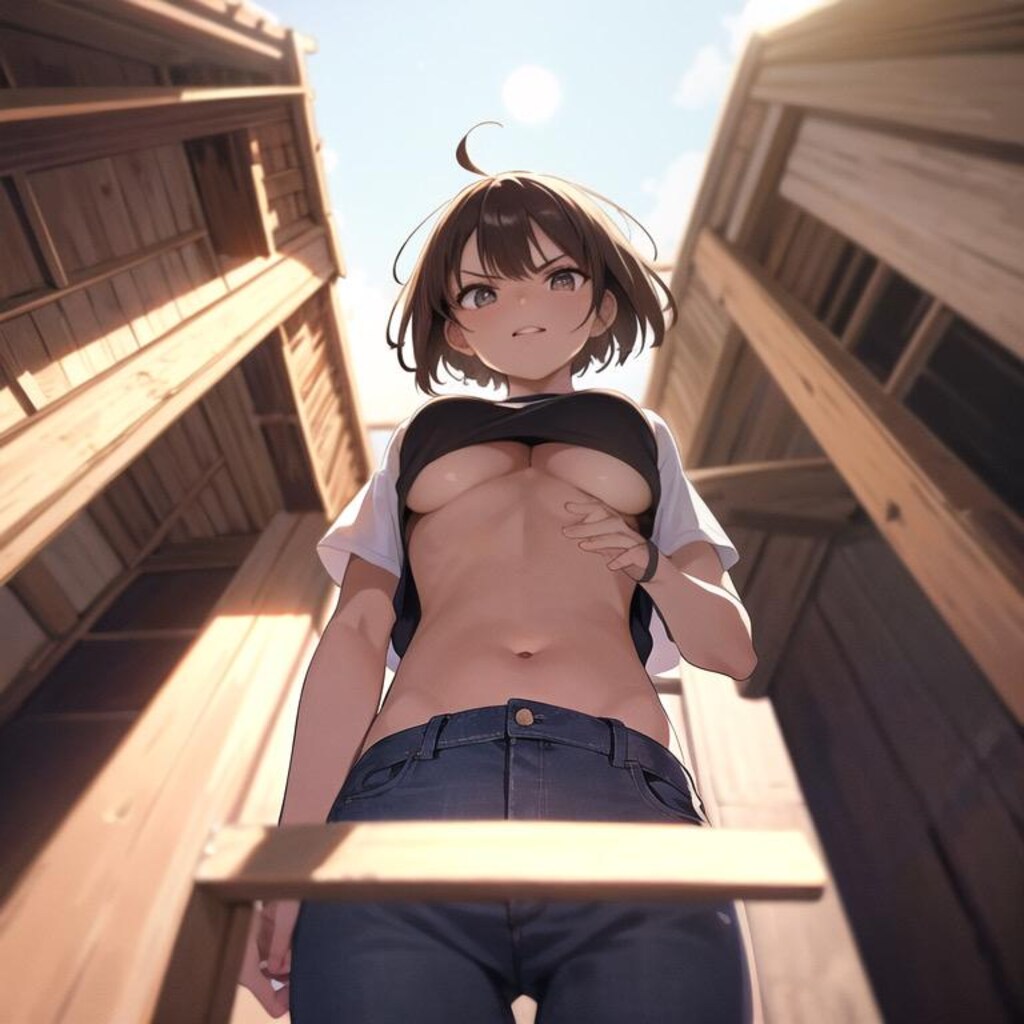 覗かれてキレる女