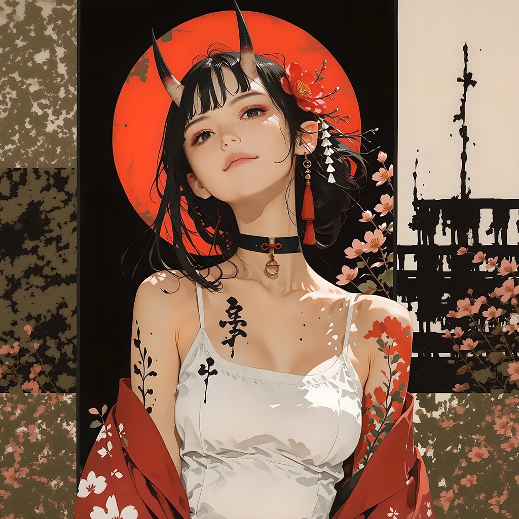 アートペイントx鬼 白