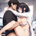 １２月お礼：青サキュバスさん（擬態モード）・職場で姫初め 9枚目