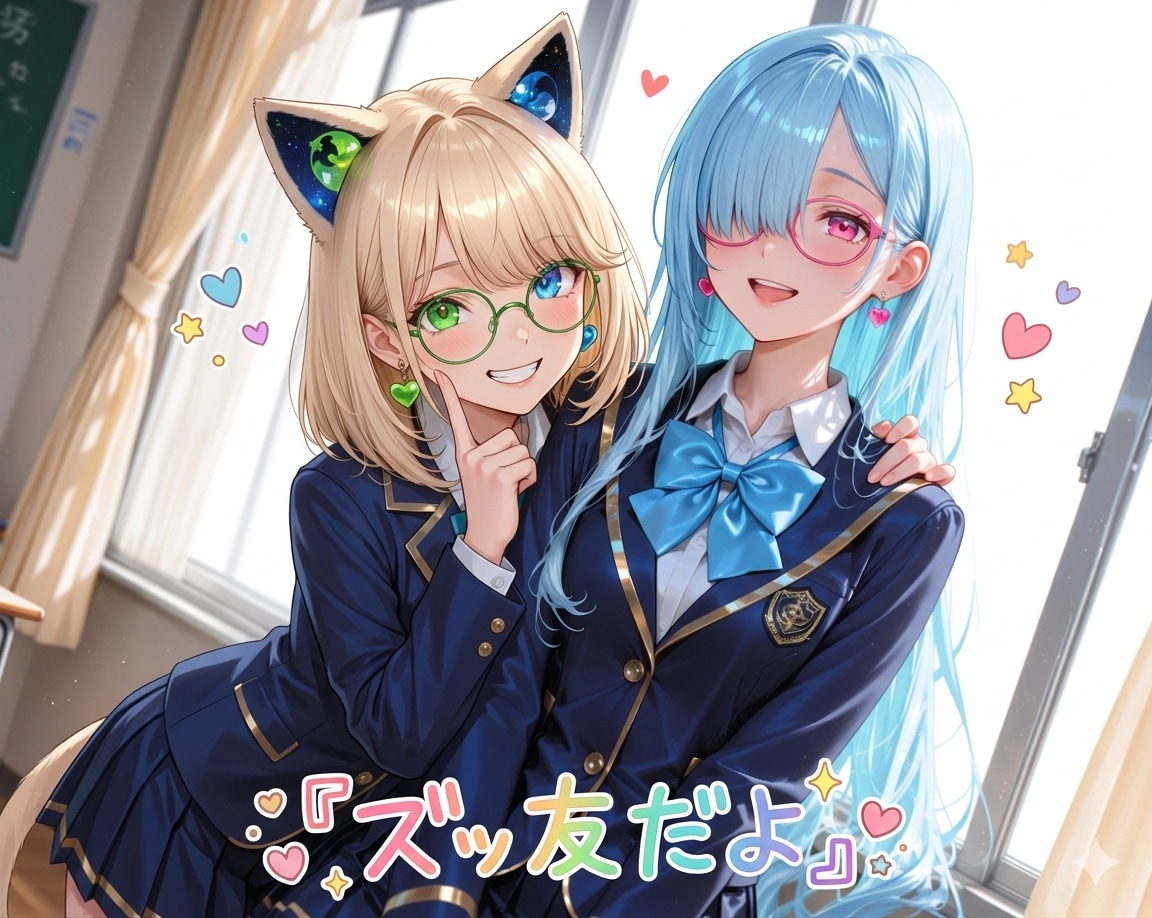 ズッ友🤜☆🤛 | の人気AIイラスト・グラビア